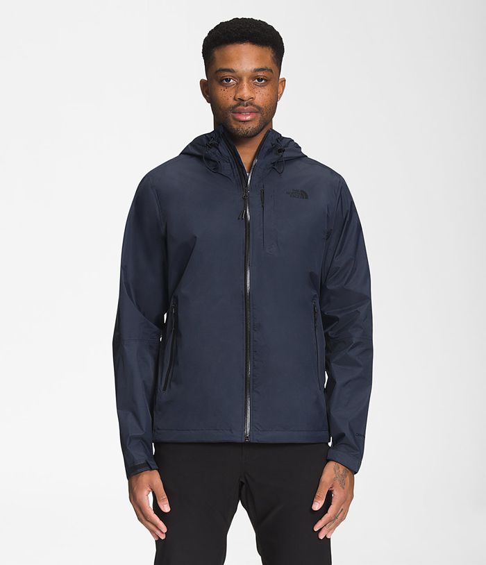 The North Face Rain Jacket Alta Vista Navy - Mens - Thailand OSFIX-1763